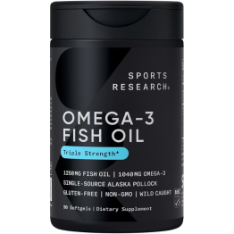 Sports Research Omega-3 Fish Oil - 90 sofgels